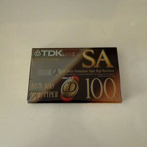 TDK SA-X 90 Type II High Bias Audio & TDK SA-100  Sealed Cassette Tapes